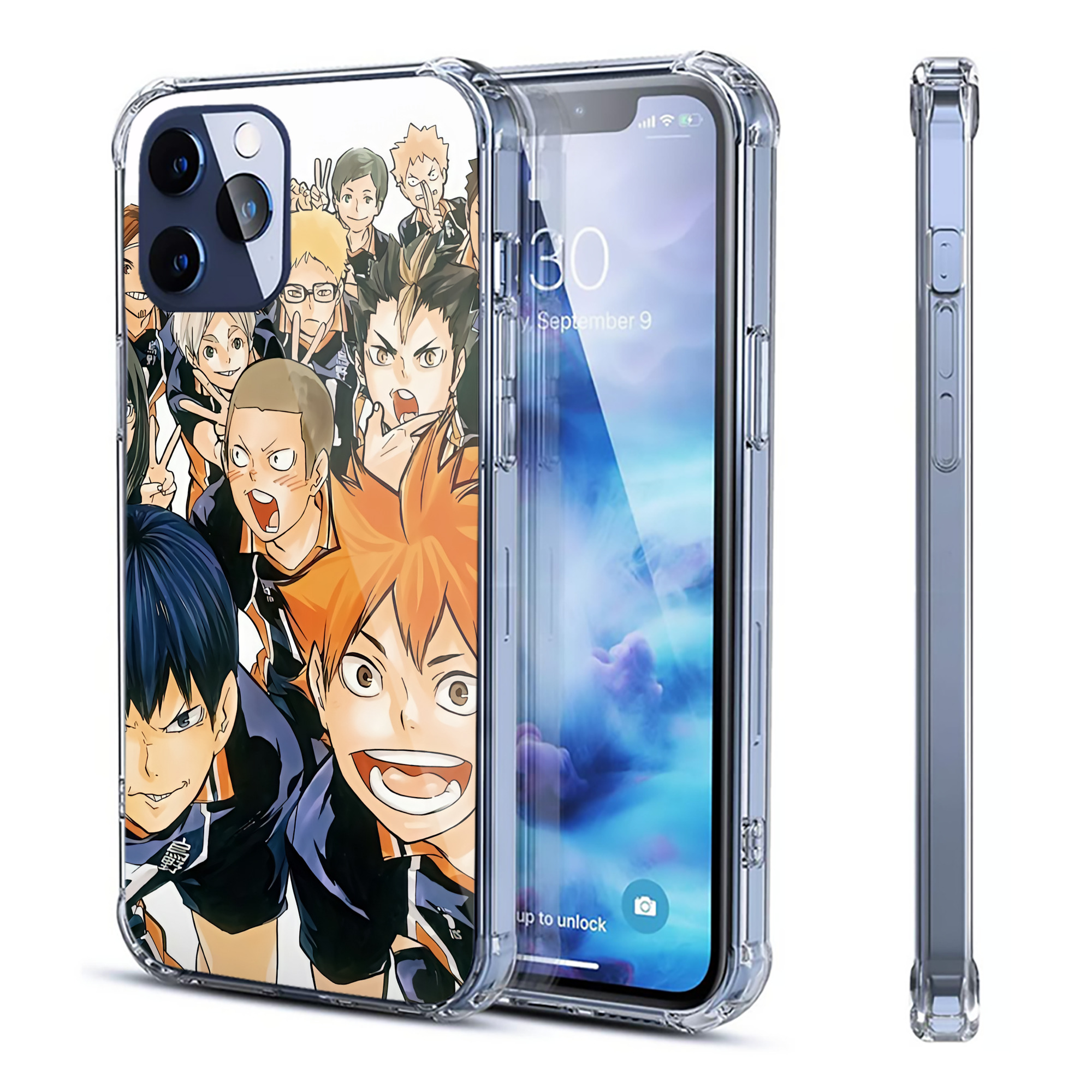 （画像用） ハイキュー!! Haikyu!! 【iPhone 12シリーズ対応】透明スマホケース（クリアソフトケース）